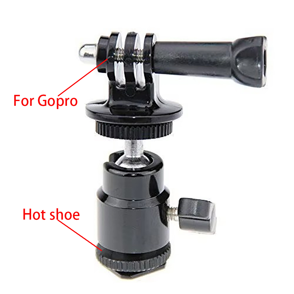 Hot Shoe Adapter - 360 Degree Rotating Clip Clamp Mount