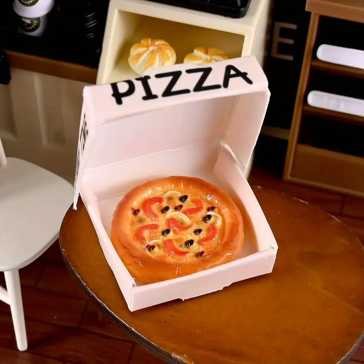 Photography Food - 1 Set Dollhouse Miniature Pizza Model,
