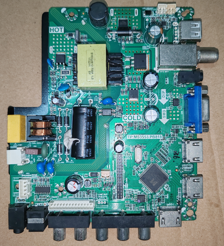 Photography Quiz - TP.MS3553.PB819 Three in one TV motherboard,