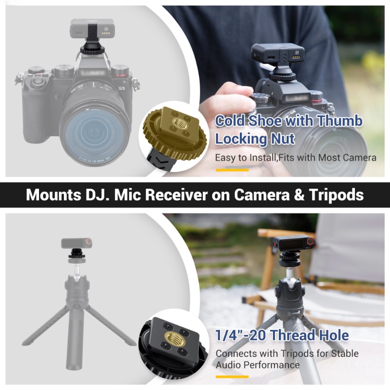 B27B Cold Shoe Adapter For DJI - Hot Shoe Adapter avaliação e preço
