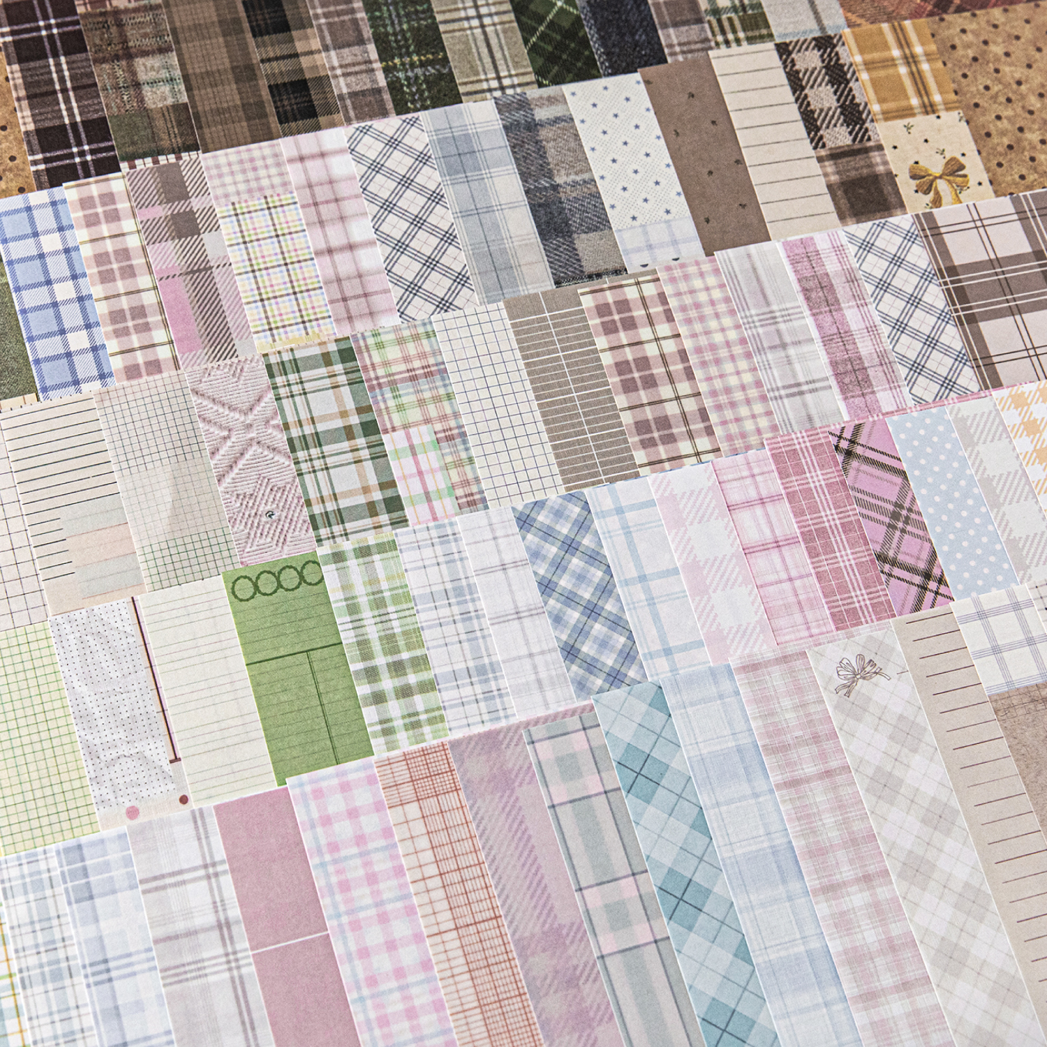 50pcs creative plaid Decor Scr - Photography Journal avaliação e preço