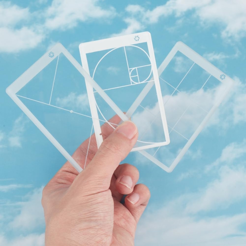 3pcs Golden Ratio View Finder  - Photography Rules Of Composition avaliação e preço