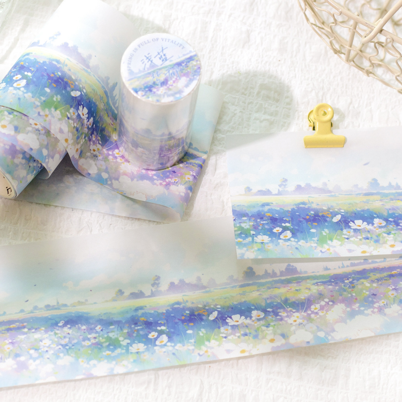 74mm*2m PET Tapes Spring Flowe - Photography Journal avaliação e preço