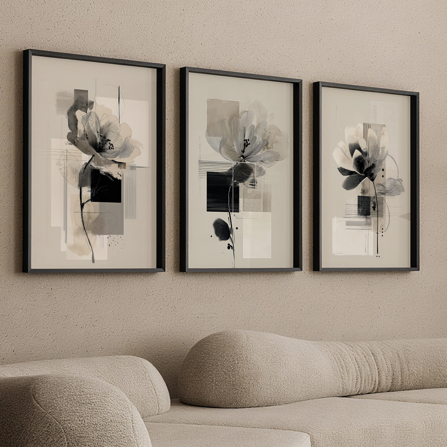 3pcs/Set frameless  , Abstract - Photography Course avaliação e preço