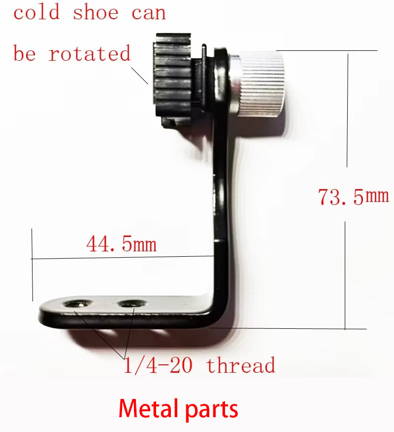 L type full Metal cold shoe br - Hot Shoe Adapter avaliação e preço