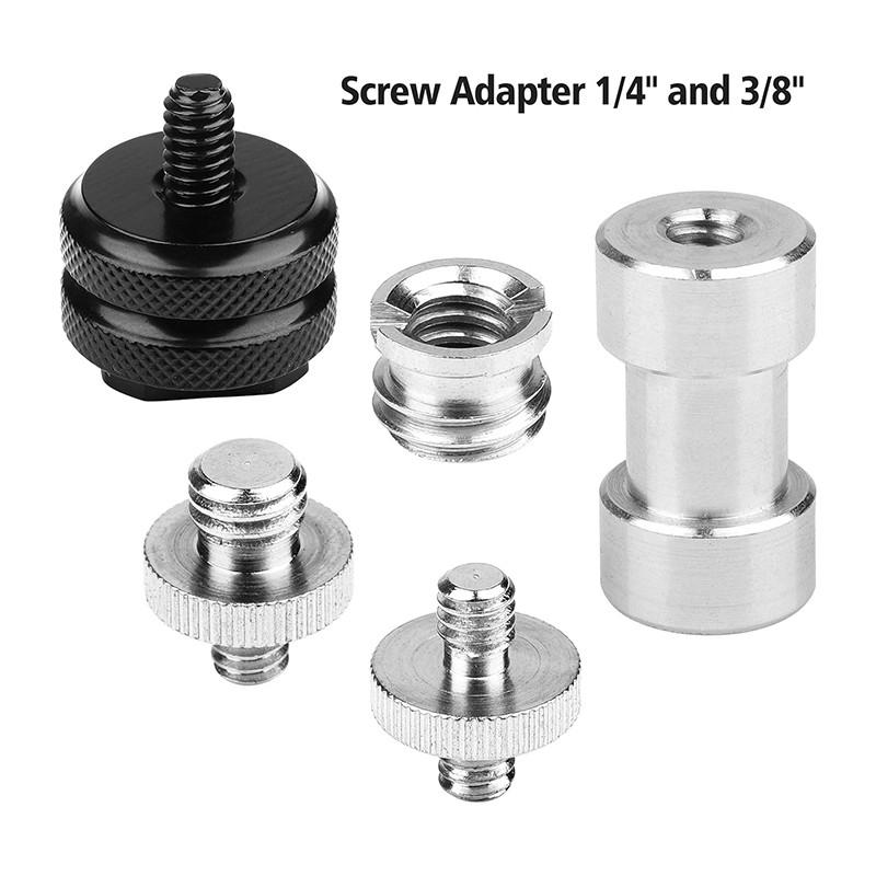 10/14pcs Camera Screw Adapter  - Hot Shoe Adapter avaliação e preço