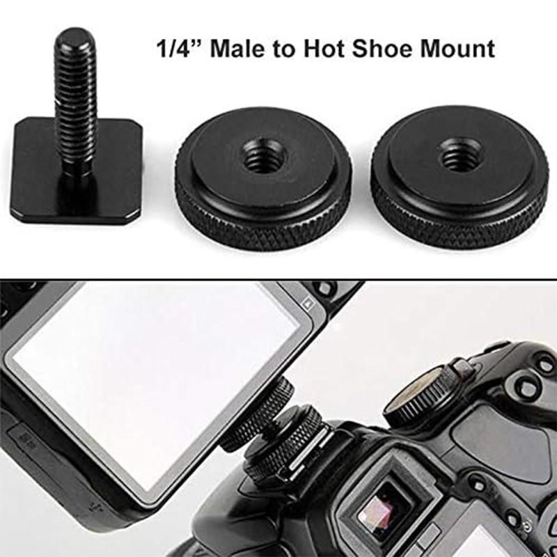 10/14pcs Camera Screw Adapter  - Hot Shoe Adapter avaliação e preço