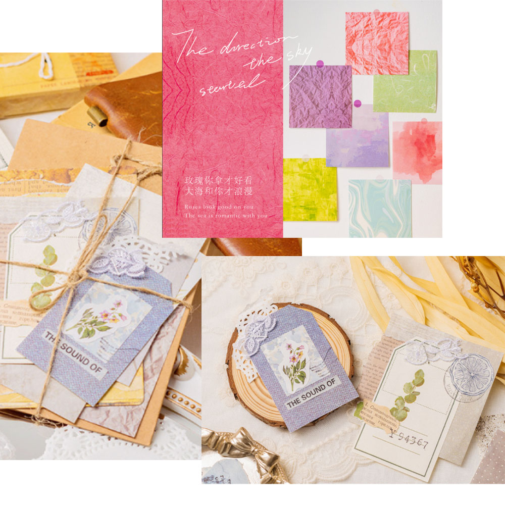 100 Pcs Colorful Texture Backg - Photography Journal avaliação e preço