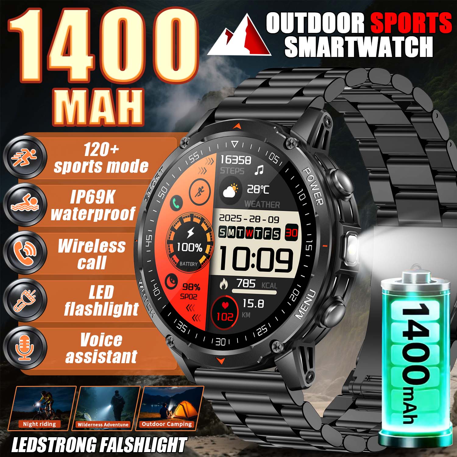 2026 New Military Smart Watch  - Photography Quiz avaliação e preço