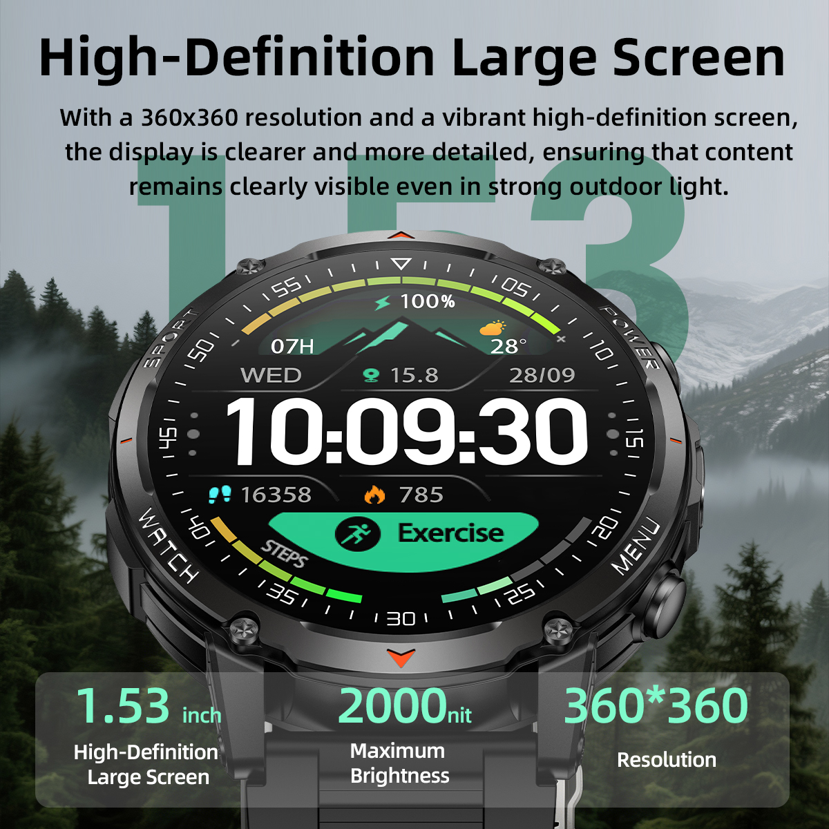 2026 New Military Smart Watch  - Photography Quiz avaliação e preço