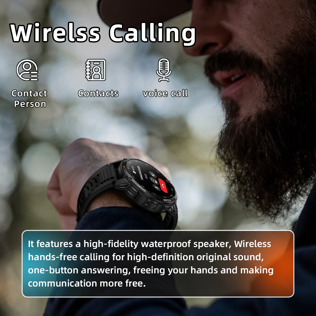 2026 New Military Smart Watch  - Photography Quiz avaliação e preço