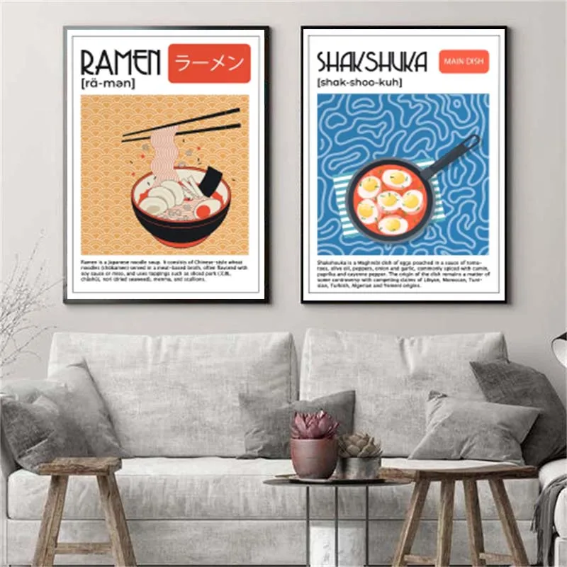 Asian Food Canvas Painting Pos - Photography Food avaliação e preço