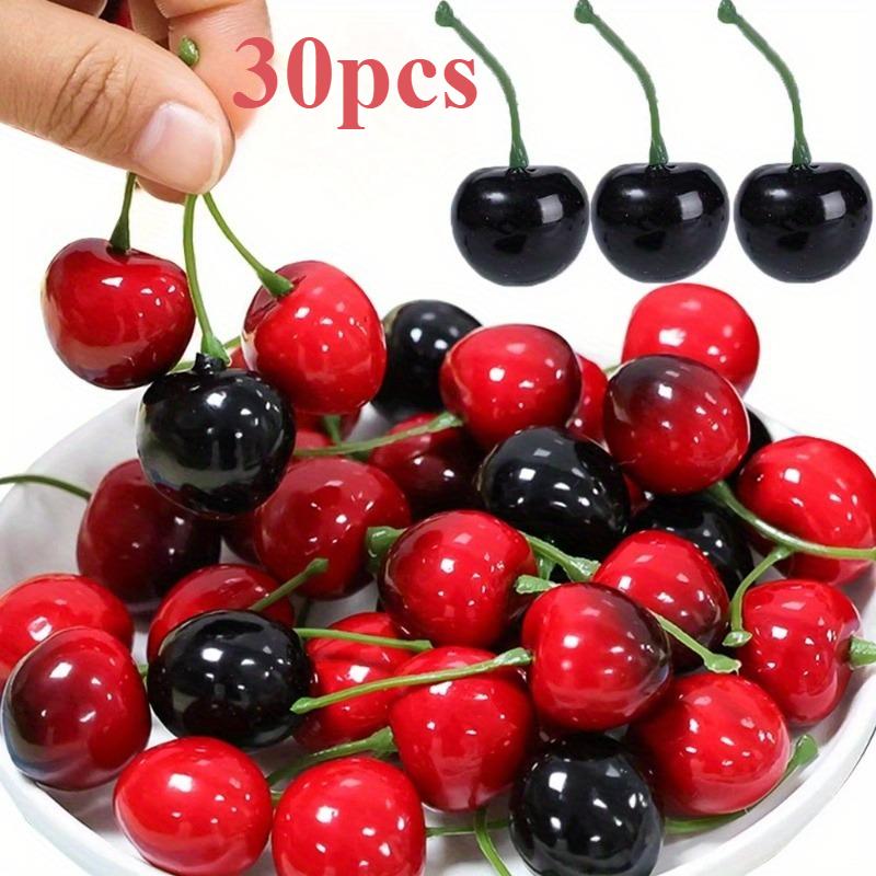 30Pcs Fake Cherry Artificial F - Photography Food avaliação e preço