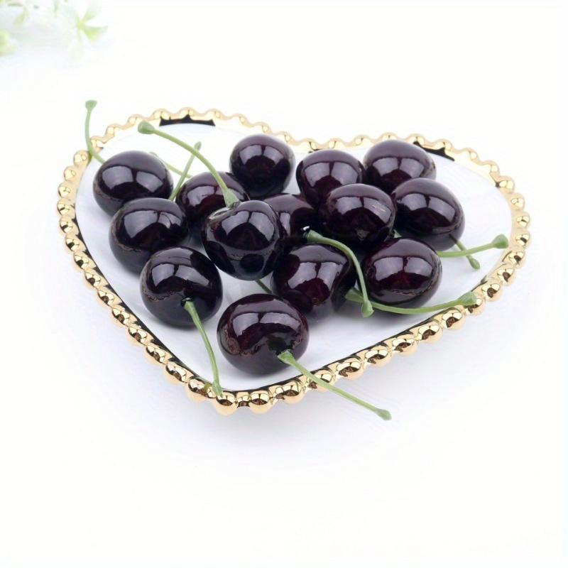 30Pcs Fake Cherry Artificial F - Photography Food avaliação e preço