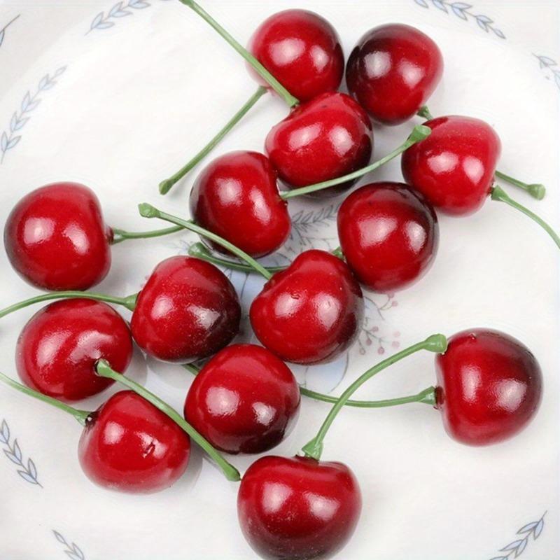 30Pcs Fake Cherry Artificial F - Photography Food avaliação e preço