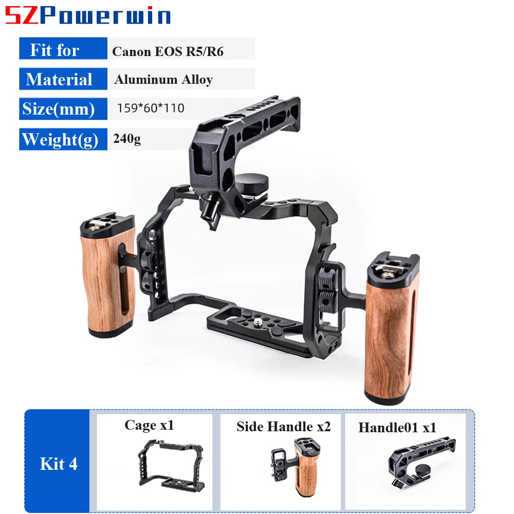 Powerwin For Canon EOS R5 R6 C - Camera Cage Rig avaliação e preço