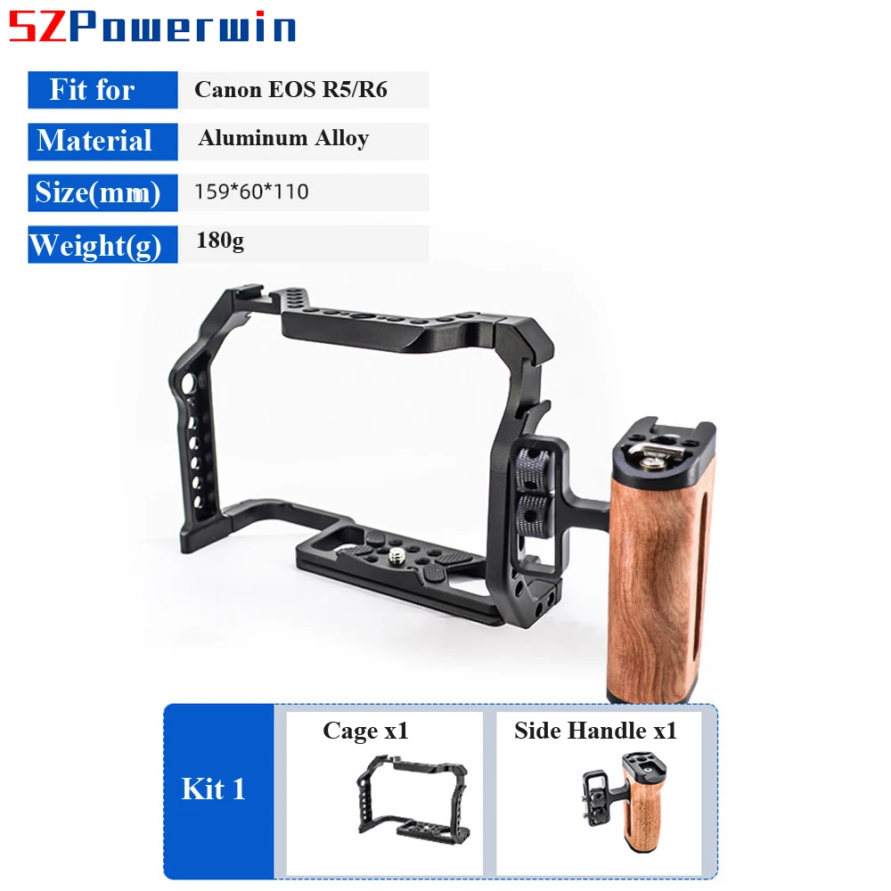 Powerwin For Canon EOS R5 R6 C - Camera Cage Rig avaliação e preço