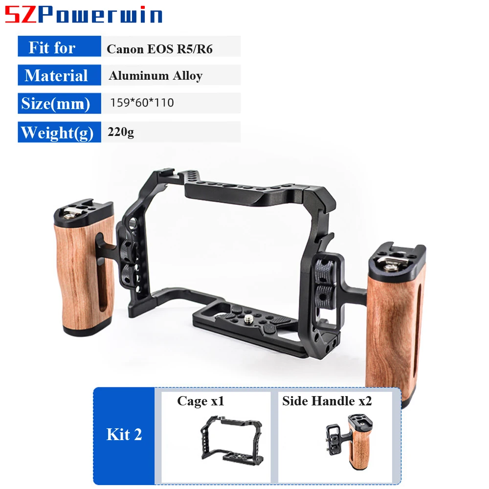 Powerwin For Canon EOS R5 R6 C - Camera Cage Rig avaliação e preço