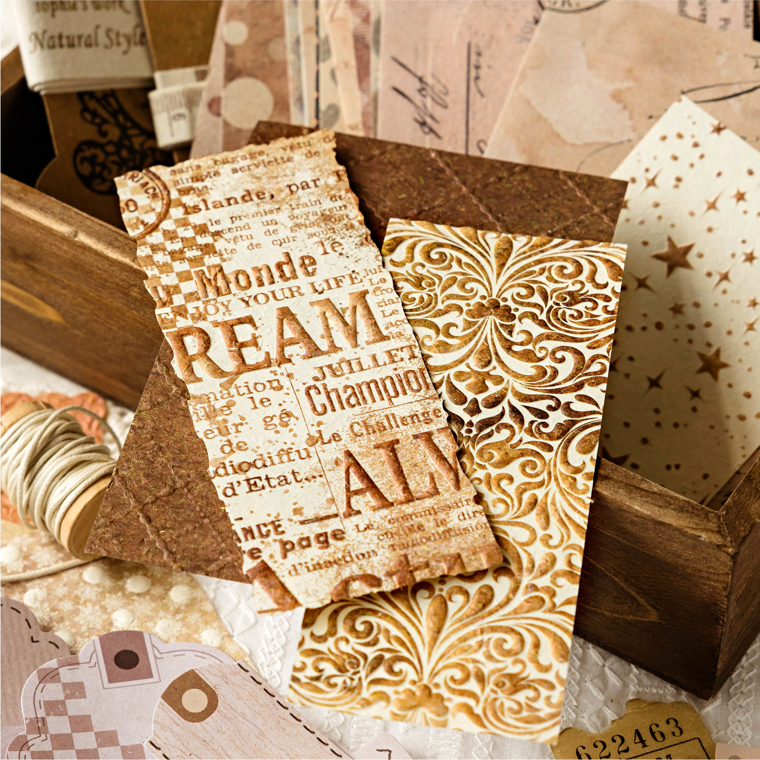 JIANQI 37pcs Vintage Decor Scr - Photography Journal avaliação e preço