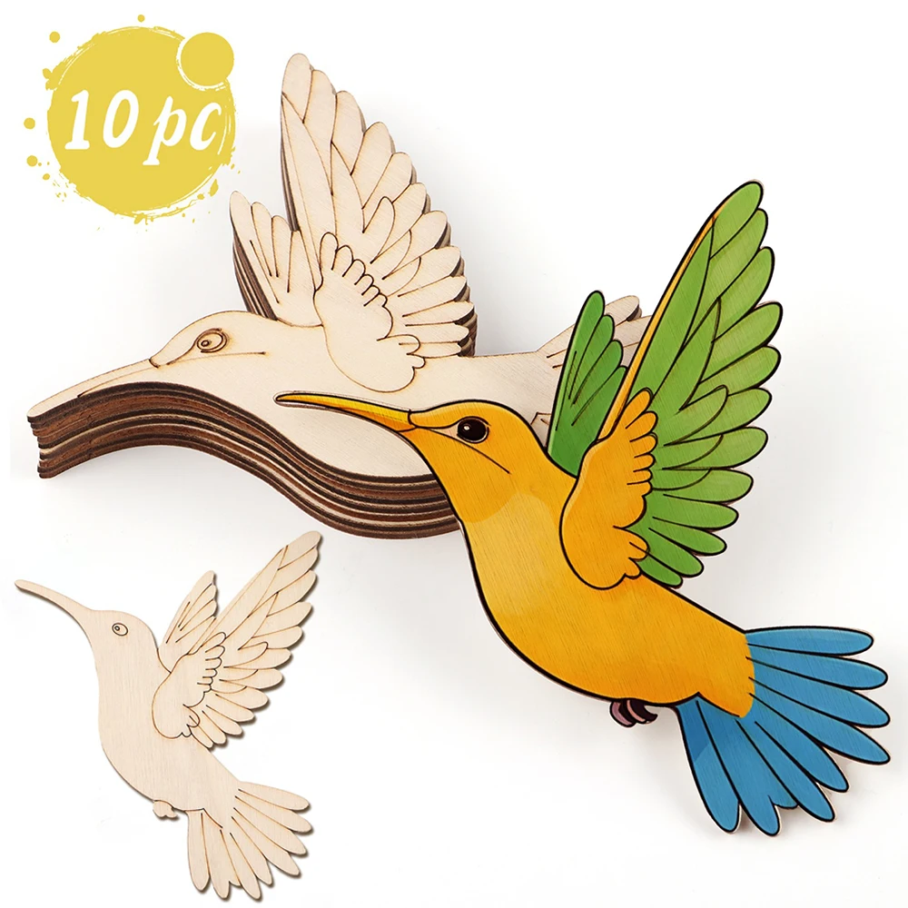 10pcs Unfinished Wood Animal B - Photography Course avaliação e preço