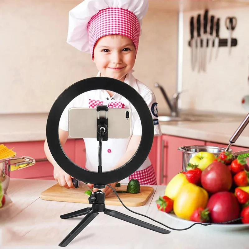 Dimmable26cm LED Ring Light Ki - Photography Darkroom avaliação e preço