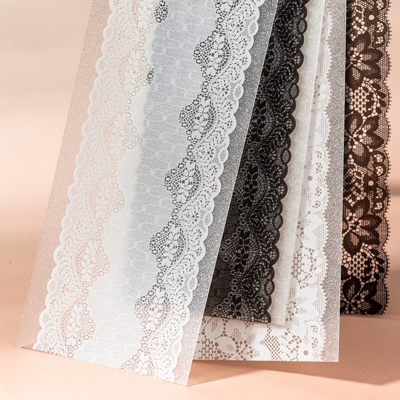 16pcs Retro Floral White Lace  - Photography Journal avaliação e preço