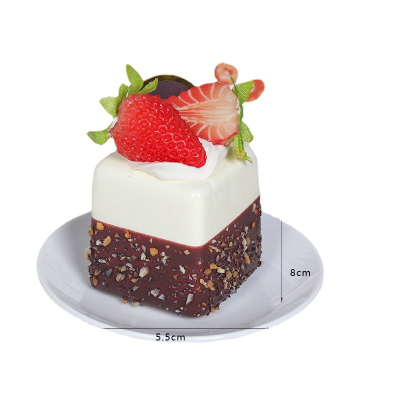 1PC Artificial Fruit Cake Bisc - Photography Food avaliação e preço