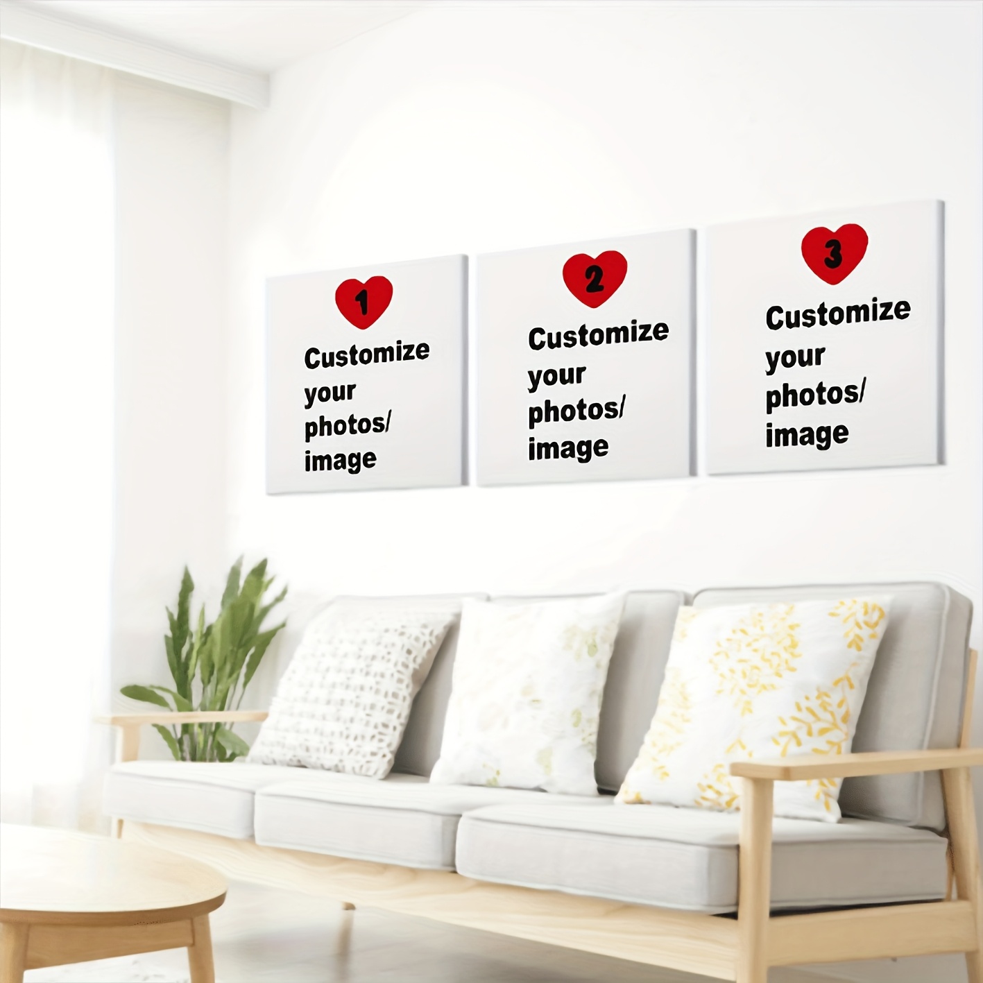 3pcs/set Custom Square Canvas  - Photography Course avaliação e preço