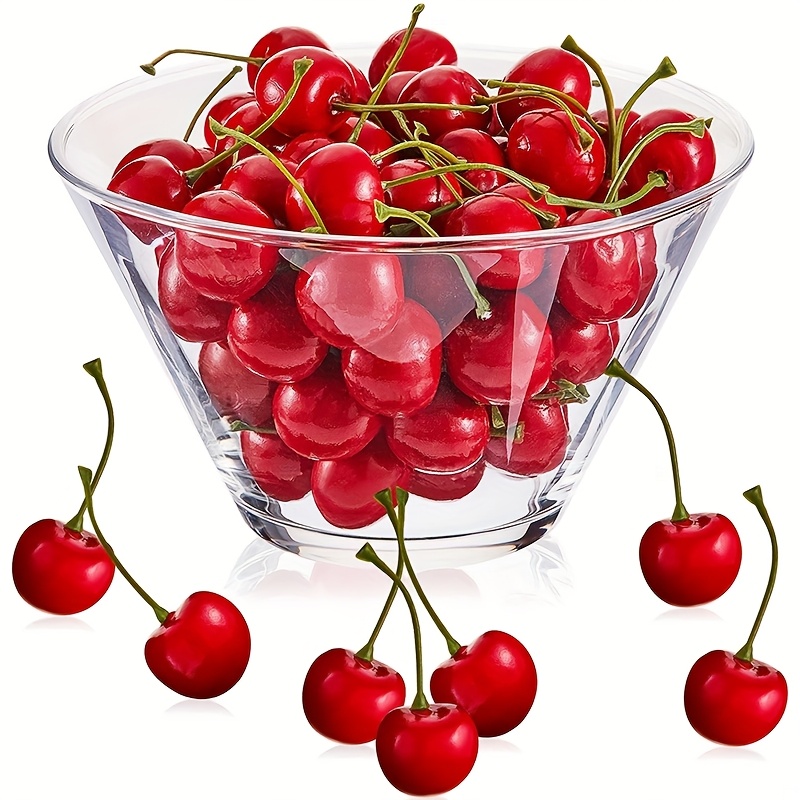 50PCS Artificial Cherry Fake F - Photography Food avaliação e preço