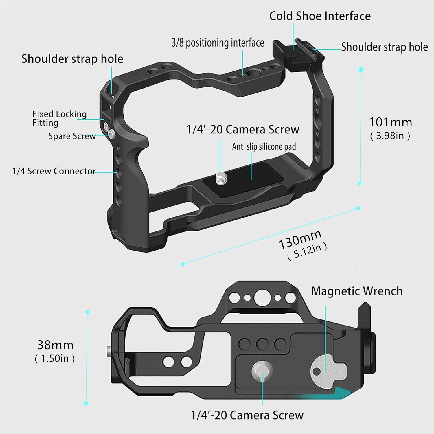 R50 Camera Cage for Canon EOS  - Camera Cage Rig avaliação e preço