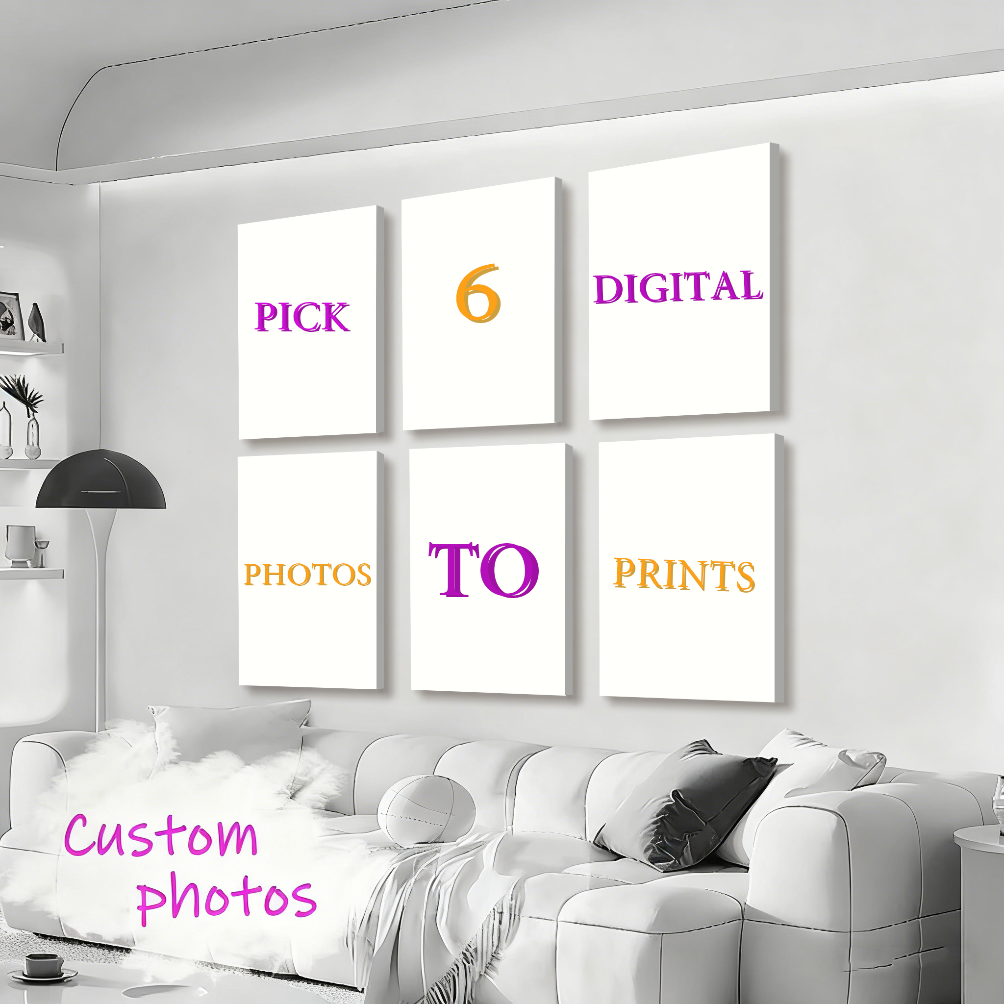 6pcs/set Custom Canvas Prints  - Photography Course avaliação e preço