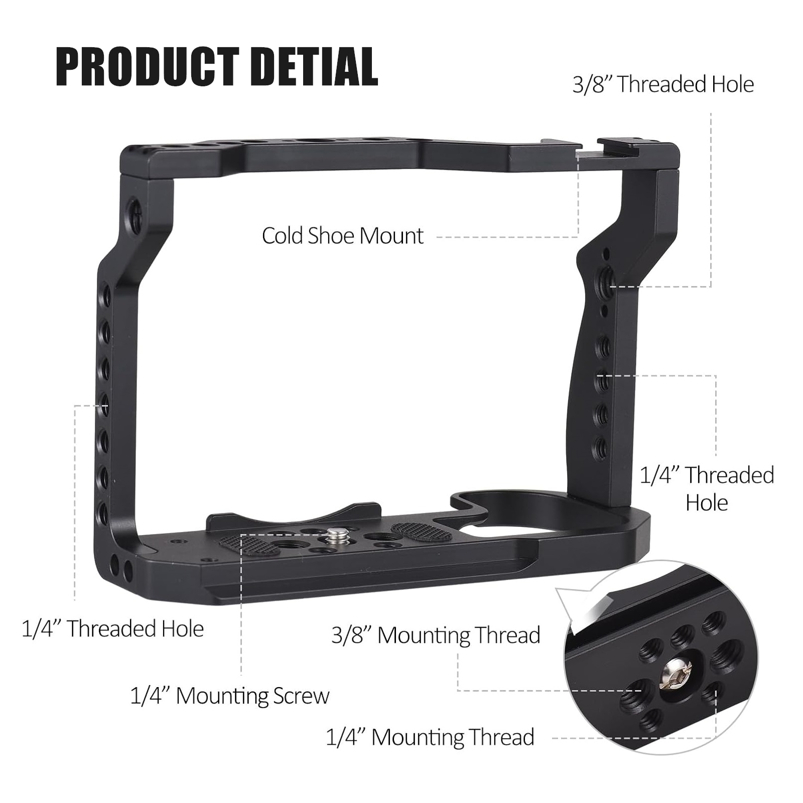 Compatible with Canon EOS R7 C - Camera Cage Rig avaliação e preço